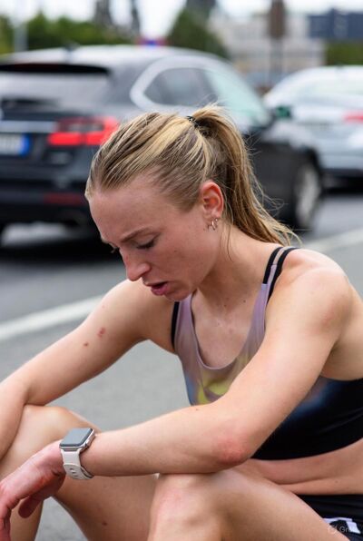 Runner sidelined with an injury
